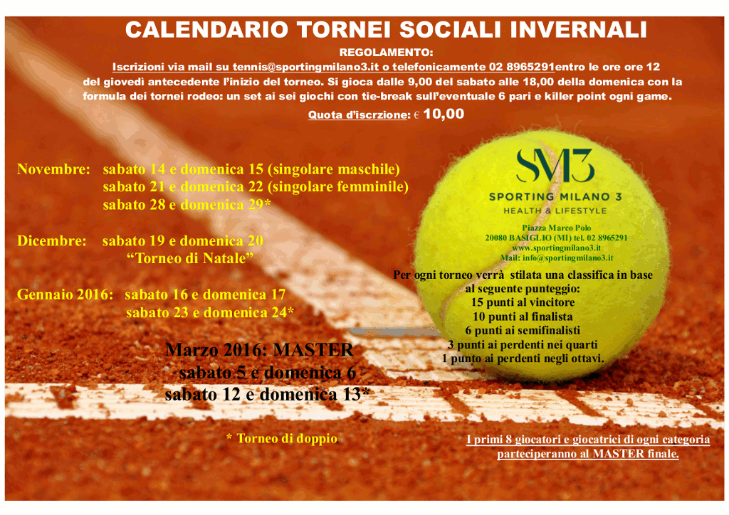 calendario tornei invernali-